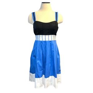 Maurices Women’s NWT Spaghetti Strap Blue And Black Summer Dress Size 3/4
